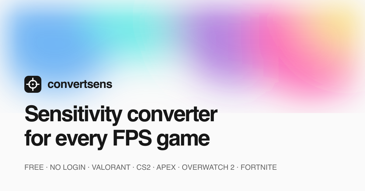i built a free mouse sensitivity converter for switching between games